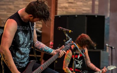 Sam Bettley and Ben Bruce of Asking Alexandria shot by Joseph Large