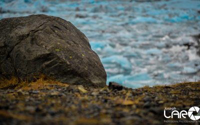 Solitary Rock at Glacier Lagoon shot by Joseph Large