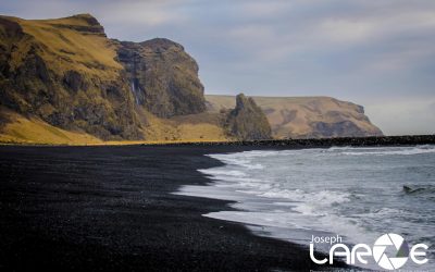 Black Sand Beaches at Vik shot by Joseph Large